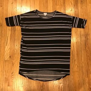 Lularoe Irma- black and white stripes!!